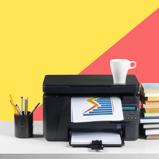 Printer, copier, scanner. Office table Printer, copier, scanner. Office table